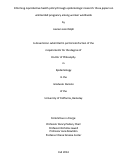 Cover page: Informing reproductive health policy through epidemiologic research: three papers on unintended pregnancy among women worldwide