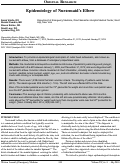 Cover page: Epidemiology Of Nursemaid's Elbow