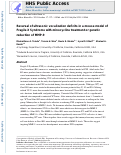 Cover page: Reversal of ultrasonic vocalization deficits in a mouse model of Fragile X Syndrome with minocycline treatment or genetic reduction of MMP-9