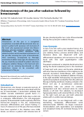 Cover page: Osteonecrosis of the jaw after radiation followed by bevacizumab