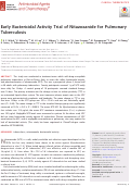 Cover page: Early Bactericidal Activity Trial of Nitazoxanide for Pulmonary Tuberculosis.