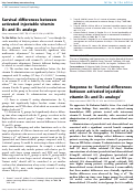 Cover page: Survival differences between activated injectable vitamin D2 and D3 analogs