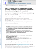 Cover page: Effects of T1p Characteristics of Load-Bearing Hip Cartilage on Bilateral Knee Patellar Cartilage Subregions: Subjects With None to Moderate Radiographic Hip Osteoarthritis.