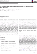 Cover page: A Mixed-Methods Study Supporting a Model of Chinese Parental HIV Disclosure