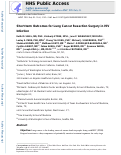 Cover page: Short-term outcomes for lung cancer resection surgery in HIV infection.