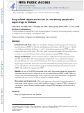 Cover page: Drug‐related stigma and access to care among people who inject drugs in Vietnam