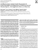 Cover page: An Eddy-Covariance System for the Measurement of Surface/Atmosphere Exchange Fluxes of Submicron Aerosol Chemical Species—First Application Above an Urban Area