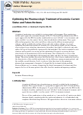 Cover page: Optimizing the Pharmacologic Treatment of Insomnia Current Status and Future Horizons