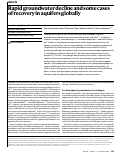 Cover page: Rapid groundwater decline and some cases of recovery in aquifers globally.