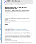 Cover page: Association of sports drinks with weight gain among adolescents and young adults