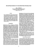 Cover page: Internal Representations of a Connectionist Model of Reading Aloud