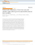 Cover page: Cross-scale interaction of host tree size and climatic water deficit governs bark beetle-induced tree mortality