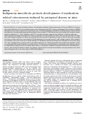 Cover page: Indigenous microbiota protects development of medication-related osteonecrosis induced by periapical disease in mice.