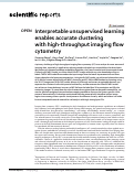 Cover page: Interpretable unsupervised learning enables accurate clustering with high-throughput imaging flow cytometry.