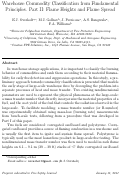 Cover page: Warehouse commodity classification from fundamental principles. Part II: Flame heights and flame spread