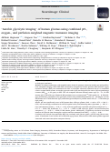 Cover page: “Aerobic glycolytic imaging” of human gliomas using combined pH-, oxygen-, and perfusion-weighted magnetic resonance imaging