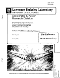 Cover page: Analysis of Field Errors in Existing Undulators