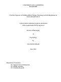 Cover page: The Development of Childhood Risk-Taking: Parenting and Self-Regulation in a Sociocultural Context