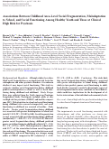 Cover page: Associations Between Childhood Area-Level Social Fragmentation, Maladaptation to School, and Social Functioning Among Healthy Youth and Those at Clinical High Risk for Psychosis.