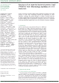 Cover page: Structure of an essential bacterial protein YeaZ (TM0874) from Thermotoga maritima at 2.5 Å resolution