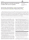 Cover page: Bovine respiratory syncytial virus infection in feedlot cattle cases in Argentina.