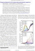 Cover page: Frequency dispersion in III-V metal-oxide-semiconductor capacitors