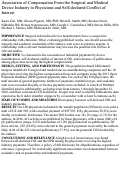 Cover page: Association of Compensation From the Surgical and Medical Device Industry to Physicians and Self-declared Conflict of Interest