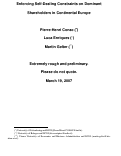 Cover page: Enforcing Self-Dealing Constraints on Dominant Shareholders in Europe