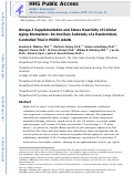 Cover page: Omega-3 supplementation and stress reactivity of cellular aging biomarkers: an ancillary substudy of a randomized, controlled trial in midlife adults