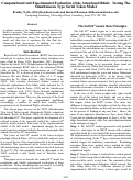 Cover page: Computational and Experimental Evaluation of the Attentional Blink: Testing the Simultaneous Type Serial Token Model