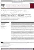 Cover page: The Effect of a Patient–Provider Educational Intervention to Reduce At-Risk Drinking on Changes in Health and Health-Related Quality of Life Among Older Adults: The Project SHARE Study