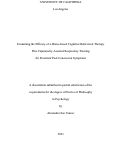 Cover page: Examining the Efficacy of a Home-based Cognitive Behavioral Therapy Plus Capnometry-Assisted Respiratory Training for Persistent Post-Concussion Symptoms