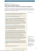 Cover page: Diagnosis of Kawasaki Disease Using a Minimal Whole-Blood Gene Expression Signature.
