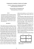 Cover page: Evaluating the Causal Role of Unobserved Variables