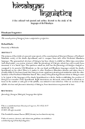 Cover page: The phonology of Gangou from a comparative perspective