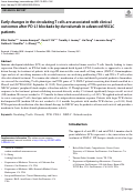 Cover page: Early changes in the circulating T cells are associated with clinical outcomes after PD-L1 blockade by durvalumab in advanced NSCLC patients