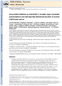 Cover page: Association between an interleukin 1 receptor, type I promoter polymorphism and self-reported attentional function in women with breast cancer