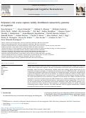 Cover page: Polyneuro risk scores capture widely distributed connectivity patterns of cognition