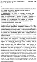 Cover page: Multi-center intravascular ultrasound validation study among heart transplant recipients: Outcomes after 5 years.