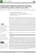 Cover page: Globally Scalable Approach to Estimate Net Ecosystem Exchange Based on Remote Sensing, Meteorological Data, and Direct Measurements of Eddy Covariance Sites