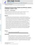 Cover page: Orthogonal neural encoding of targets and distractors supports multivariate cognitive control.