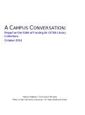 Cover page: A Campus Conversation: Report on the State of Funding for UCSB Library Collections