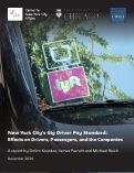 Cover page of New York City’s Gig Driver Pay Standard: Effects on Drivers, Passengers, and the Companies