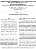 Cover page: Incidental Coupling of Perceptual-Motor Behaviors Associated with Solution Insight during Physical Collaborative Problem-Solving