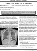 Cover page: Unusual Cause of Chest Pain on Radiograph