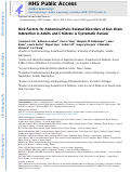 Cover page: Risk Factors for Abdominal Pain-Related Disorders of Gut-Brain Interaction in Adults and Children: A Systematic Review.