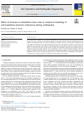 Cover page: Effect of structure-to-foundation mass ratio in analytical modeling of soil-foundation-structure interaction during earthquakes