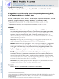 Cover page: Binge-like acquisition of α-pyrrolidinopentiophenone (α-PVP) self-administration in female rats