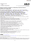 Cover page: Machine learning techniques to characterize functional traits of plankton from image data