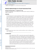 Cover page: Maximin Optimal Designs for Cluster Randomized Trials